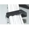 IT-BUDGET Soporte de gestión de cables de plástico - AnxAl 60 x 40 mm - fijación por clic en plano de 19 pulgadas - negro (01900651010)