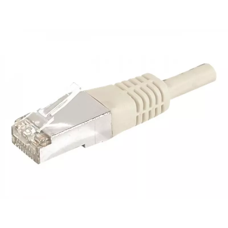 EXERTIS CONNECT 859507 Cable patch Cat.6a F/UTP, 5 m, gris, 10 Gbps, funda delgada