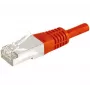 EXERTIS CONNECT Cable de red Cat.6a F/UTP, rojo, 0,5 m, 10 Gbps, Slim Snagless Boot 859532