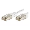 EXERTIS CONNECT Cable de red Cat.6 S/FTP, PiMF, blanco, 0,15 m 856815