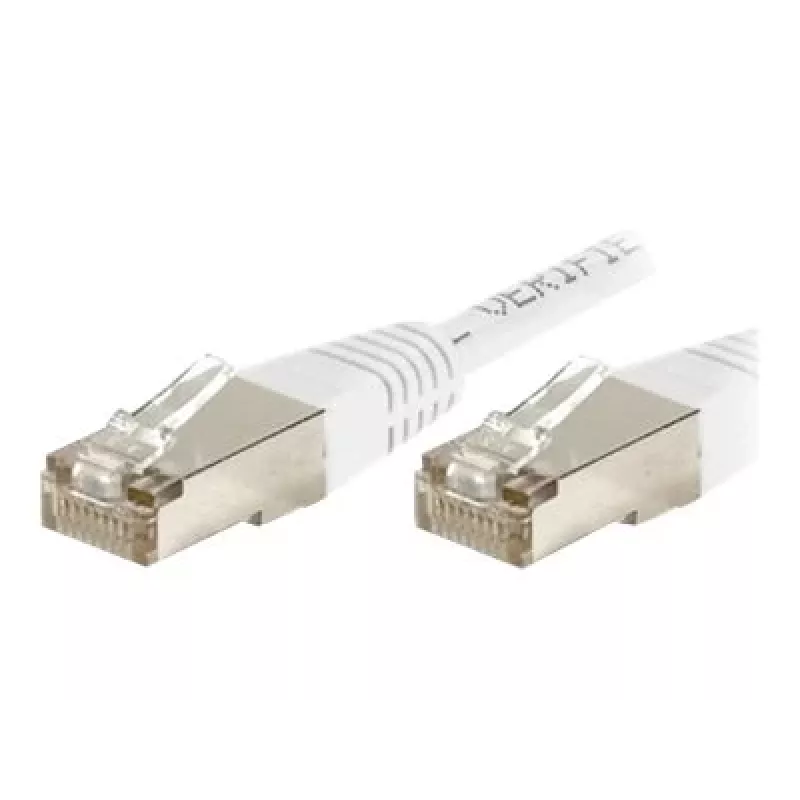 EXERTIS CONNECT Cable de red Cat.6 S/FTP, PiMF, blanco, 0,15 m 856815
