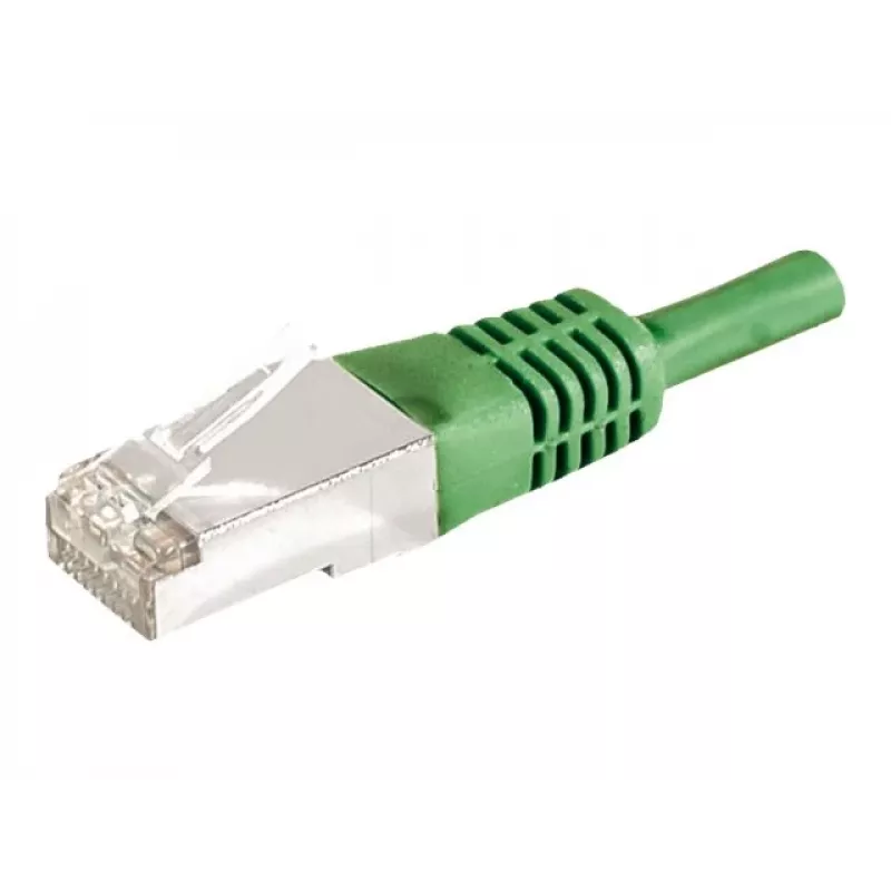 EXERTIS CONNECT 859553 Cable patch Cat.6a F/UTP, 7,5 m, verde, 10 Gbps, funda delgada