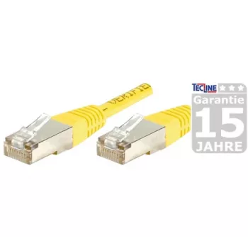 EXERTIS CONNECT Cable de red Cat.6A S/FTP, 15 m, amarillo, Slim Snagless Boot 858338