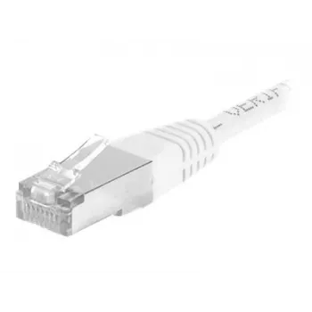 EXERTIS CONNECT Cable de red CAT.6a F/UTP, blanco, 1,0 m, 10 Gbps, Slim Boot 859578