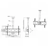 EXERTIS CONNECT Soporte de techo para pantallas planas de 37-60