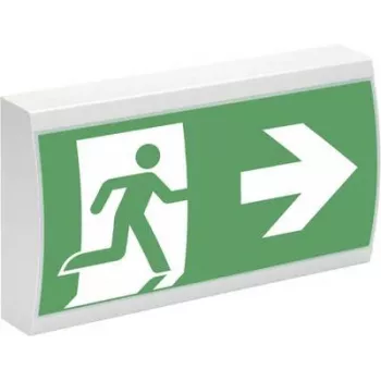 Eaton 40071349399 Luminaria LED de emergencia para vías de evacuación, montaje en techo/pared, blanca