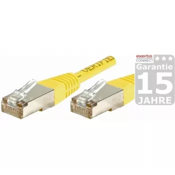 EXERTIS CONNECT Cable de red Cat.5e F/UTP, 0,3 m, amarillo 857090