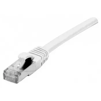EXERTIS CONNECT Cable de red Cat 6A S/FTP, 15 m, blanco, protección antienganche slim 858507