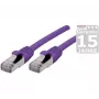 EXERTIS CONNECT Cable de red Cat 6A S/FTP, violeta, 0,3 m, slim strain relief 858514