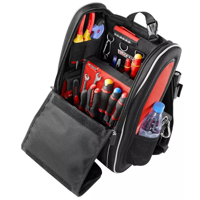 Facom BS.MCBPB Mochila portaherramientas 20 L negro/rojo sin contenido