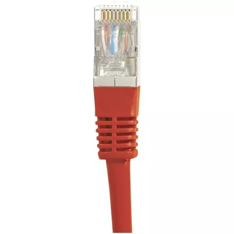 EXERTIS CONNECT Cable de parcheo S/FTP CAT.6A, 25 m, rojo 858311