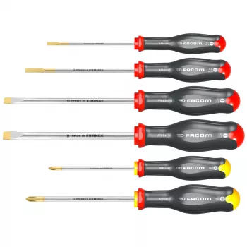 Facom PROTWIST Juego de destornilladores planos y de estrella de 6 piezas ATP.J6PB