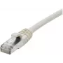 EXERTIS CONNECT Cable de parcheo Cat 6A S/FTP, 0,15 m, gris, funda protectora slim 858401