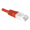 EXERTIS CONNECT Cable de parcheo Cat.6a F/UTP, rojo, 15 m, 10 Gbps, Slim Snagless Boot 859540
