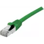 EXERTIS CONNECT Cable de red Cat 6A S/FTP, 0,5 m, verde, Slim Snagless 858435
