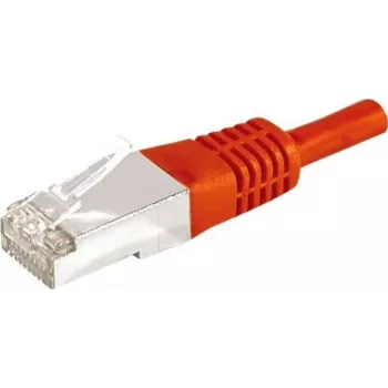 EXERTIS CONNECT Cable de red CAT.6a F/UTP, rojo, 20 m, 10 Gbps, RJ45, Slim Strain Relief 859541