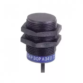TMSS GERMANY Sensor inductivo de proximidad XS4P30PA340, M30, PNP NO, detección 10mm, 12-24VDC, cable 2m