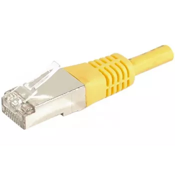 EXERTIS CONNECT 859561 Cable patch Cat.6a F/UTP, 0,3 m, amarillo, 10 Gbps, funda delgada