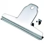 Wonday Pinza metálica para documentos niquelada 100 mm de ancho, capacidad de sujeción 35 mm, 1 ud. FPI000073