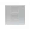 EXERTIS CONNECT Dexlan Módulo central 45 x 45 mm para 1 módulo Keystone, blanco señal RAL 9003 (911722)