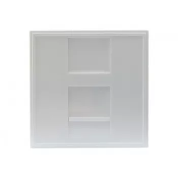 EXERTIS CONNECT Dexlan Módulo central 45 x 45 mm para 1 módulo Keystone, blanco señal RAL 9003 (911722)
