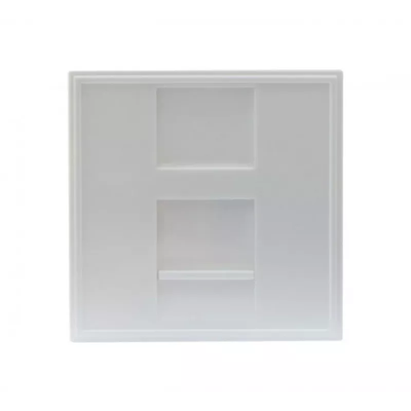 EXERTIS CONNECT Dexlan Módulo central 45 x 45 mm para 1 módulo Keystone, blanco señal RAL 9003 (911722)