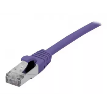 EXERTIS CONNECT Cable de red Cat 6A S/FTP, 10 m, violeta, Slim Snagless Boot 858522
