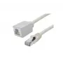 EXERTIS CONNECT alargador de cable de red Cat. 6A S/FTP, 2 m, gris, libre de halógenos, protección de pestaña 858751