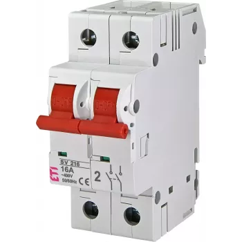 ETI SV 216 2P 16A interruptor seccionador de carga modular 002423221