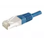 EXERTIS CONNECT cable de red Cat.6a F/UTP, 0,5 m, azul, 10 Gbps 859517