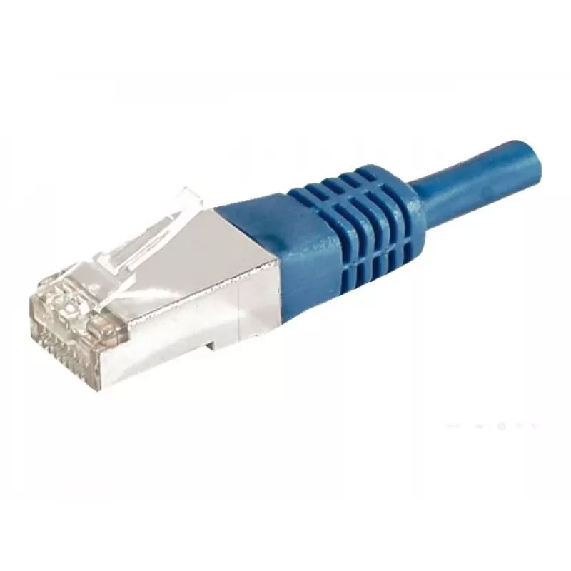 EXERTIS CONNECT cable de red Cat.6a F/UTP, 0,5 m, azul, 10 Gbps 859517