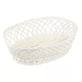 KESPER Cesta de almacenamiento rectangular blanca 31x23,5x8,5 cm