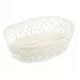 KESPER Cesta de almacenamiento rectangular blanca 31x23,5x8,5 cm