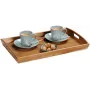 KESPER Bandeja de servir de madera de acacia 48x31x5,5 cm, rectangular, aceitada natural