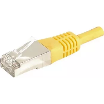 EXERTIS CONNECT 859572 Cable patch Cat.6a F/UTP, 25 m, amarillo, 10 Gbps, funda delgada