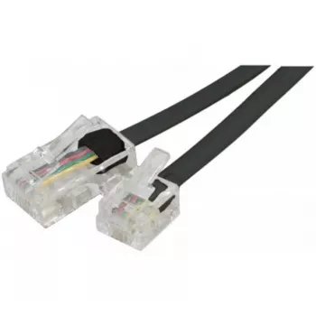 EXERTIS CONNECT Cable de teléfono, negro, 5,0 m (EXC911737)
