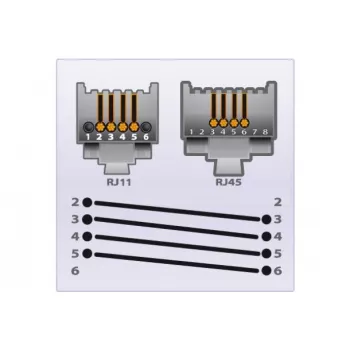 EXERTIS CONNECT Cable de teléfono, negro, 5,0 m (EXC911737)