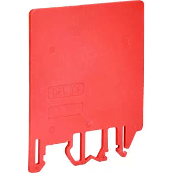 ETI ESC-DFU/4/R Elemento separador hembra para borne de carril y borne de neutro - rojo (003903013)