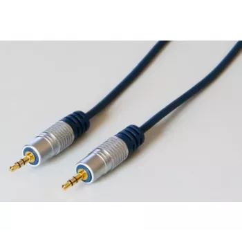 EXERTIS CONNECT Cable de audio Professional Slimline, jack estéreo de 3,5 mm conector a conector, 5,0 m, negro 987995