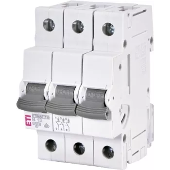 ETI ETIMAT P10 Interruptor automático en miniatura tripolar 13A curva B 415V 10kA 001901309