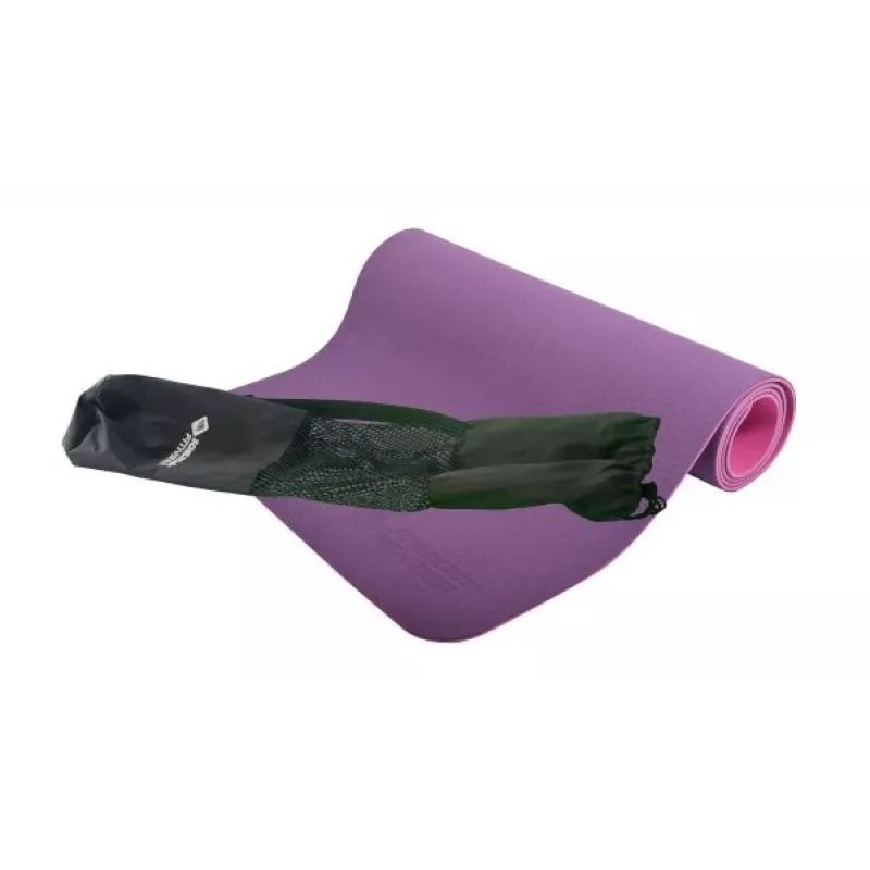 SCHILDKROT esterilla de yoga Bicolor, 4 mm, violeta/rosa, sin PVC, antideslizante, 1830 x 610 mm 960269