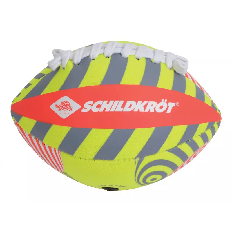 SCHILDKROT balón de fútbol americano mini de neopreno, talla 2, superficie textil suave, resistente al agua salada, 1 unidad (970346)