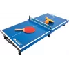 DONIC SCHILDKRÖT set de mini mesa de tenis de mesa, azul, plegable, 68 x 33 x 9 cm, con 2 palas, red, 2 pelotas 838576