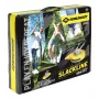 SCHILDKRÖT set de slackline 15 m amarillo, 50 mm de ancho con tensor de trinquete – kit de entrenamiento de equilibrio 970701