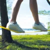 SCHILDKRÖT set de slackline 15 m amarillo, 50 mm de ancho con tensor de trinquete – kit de entrenamiento de equilibrio 970701