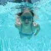 SCHILDKROT gafas de natación junior Capri, azul/verde, antivaho, lentes de policarbonato irrompibles, correa ajustable, 1 par (940055)