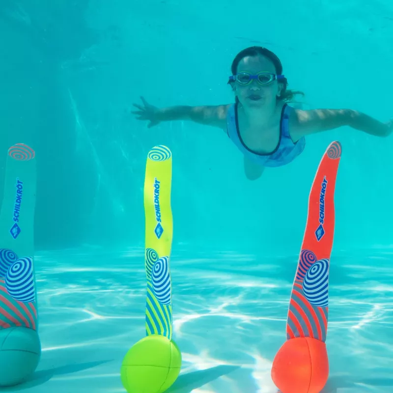 SCHILDKROT gafas de natación junior Capri, azul/verde, antivaho, lentes de policarbonato irrompibles, correa ajustable, 1 par (940055)