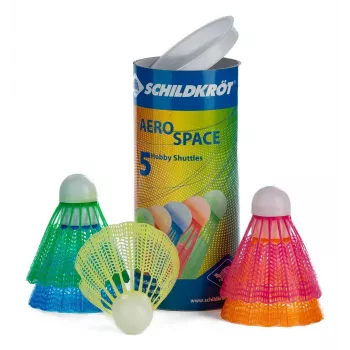 SCHILDKROT Aerospace pelota de bádminton de plástico para tiempo libre en caja resellable, 1 ud. (970910)