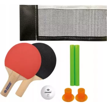 DONIC SCHILDKRÖT Set de mini tenis de mesa – 2 palas FSC (140 x 90 mm), pelota, red 788460