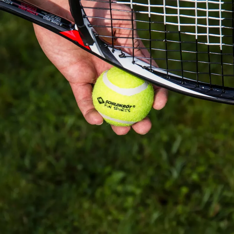 SCHILDKROT Pelotas de tenis, set de 3, amarillo, rebote adecuado para jugadores aficionados (970048)